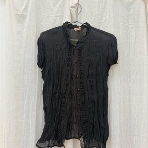 Black Sheer Blouse